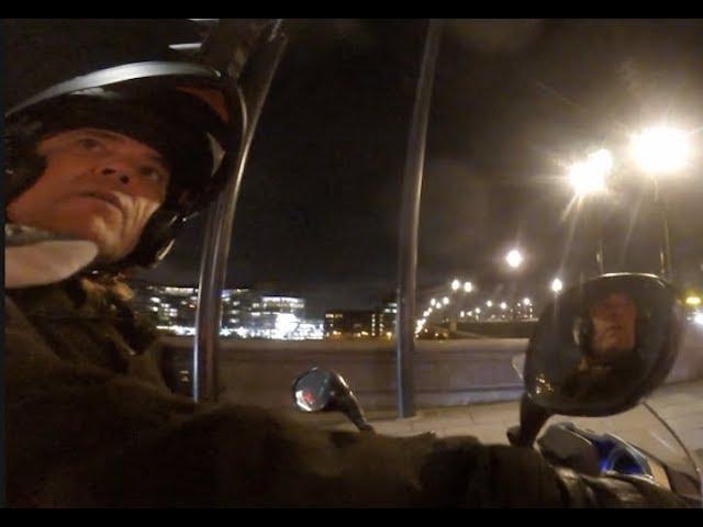 London cycling, Argument with moped rider