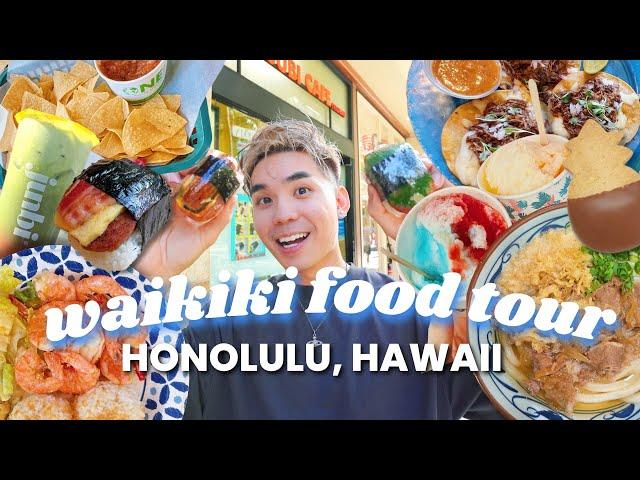 What to Eat in WAIKIKI HAWAII! (HONOLULU HAWAII FOOD TOUR)