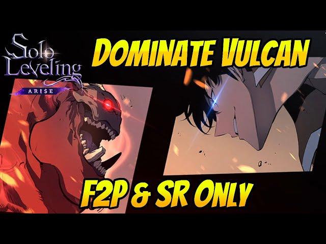 [Solo Leveling:ARISE] Beat Avaricious Vulcan - F2P & SR Only (Chapter 13 Ruler of the Lower Floors)