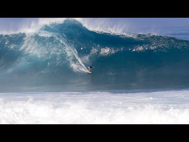 Solid Scary Big Pipeline 3rd Reef Surfing[1/21/24] North Shore Hawaii Taichi Wakita, Makai McNamara