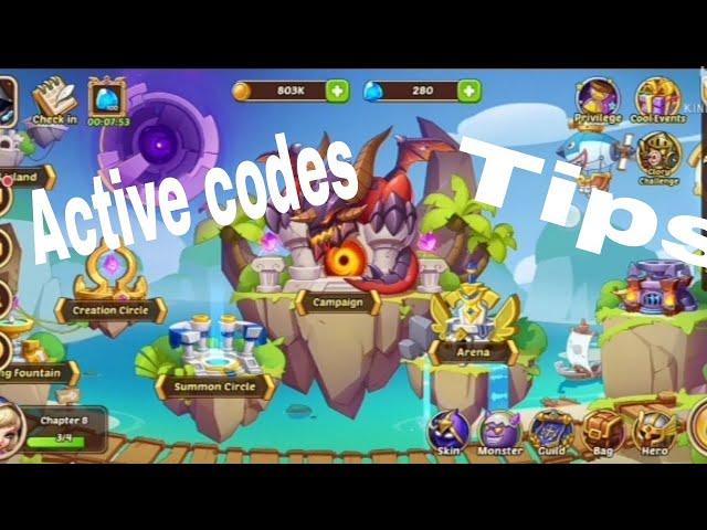 Active codes & tips|IdleHeros