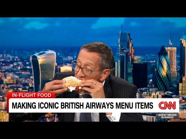 Richard Quest Explores the History of British Airways Menu Items