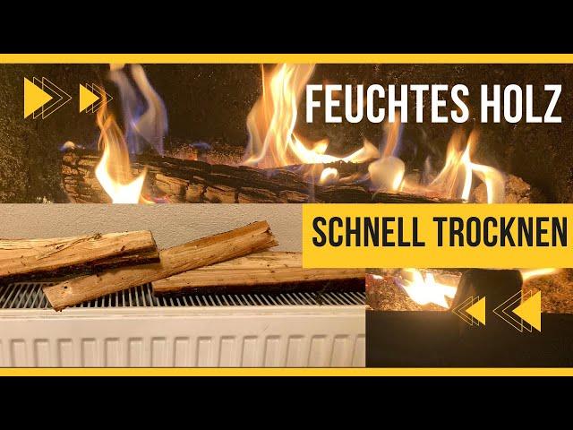 Feuchtes Holz schnell und einfach trocknen - mehr Wärme weniger Brennholz