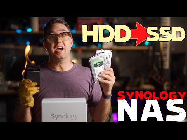 Swapping Hard Drives for SSD in a Synology NAS.