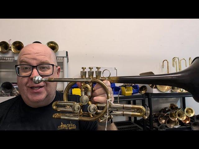 Playable work of art! Check out ne of my favorite horns the Schagerl Raweni for sale at ACB #trumpet