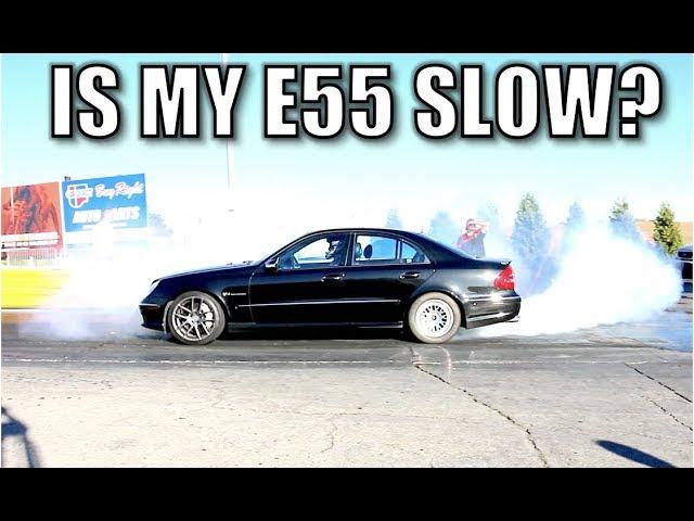 I took my Modified E55 AMG to the Quarter Mile Drag Strip! Unexpected results!