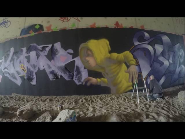 Time Lapse Graffiti by PSY-2HT and CAER.