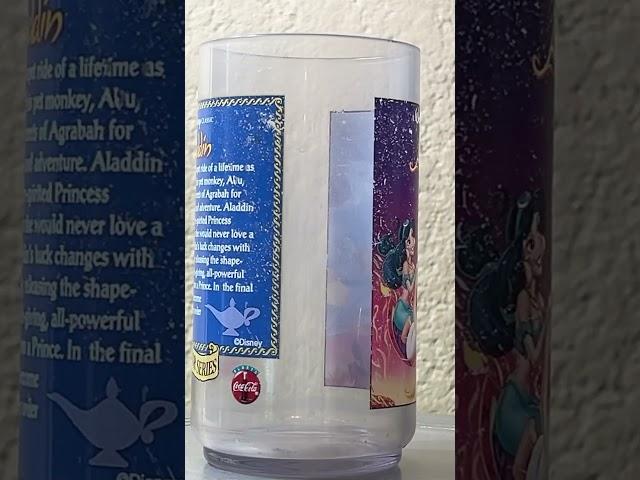 Disney’s Aladdin, Burger King Collector series plastic glass. Made in USA.