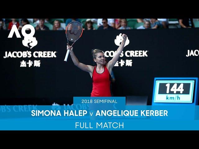 Simona Halep v Angelique Kerber Full Match | Australian Open 2018 Semifinal