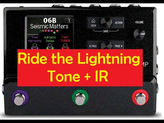 Metallica Ride the Lightning Line 6 Helix Tone Demo & Tutorial + IR