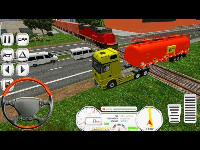 Can The Gas Truck Stop The Train? - Euro Truck Driver - Android Gameplay