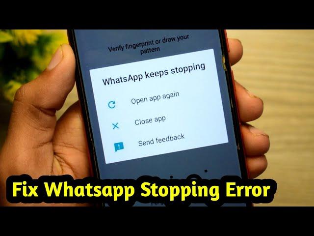 How To Fix Whatsapp Keeps Stopping Error 2024 - Pro Solutions