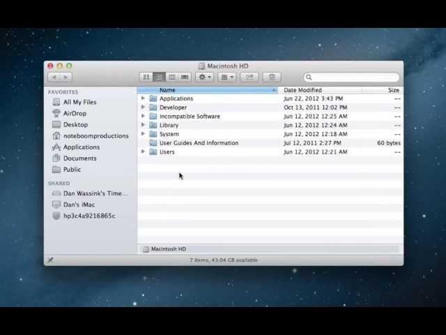Understanding Folder Hierarchy in OS X Mountain Lion