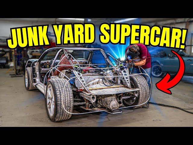 Building a METAL Body for our $500 Junkyard Supercar! (Project Jigsaw #46)
