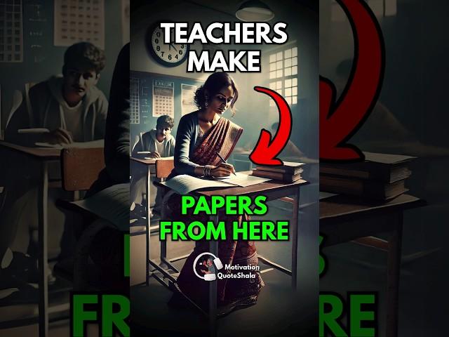 3 Secret Ways  Teachers Make Question Paper #studytips #studymotivation