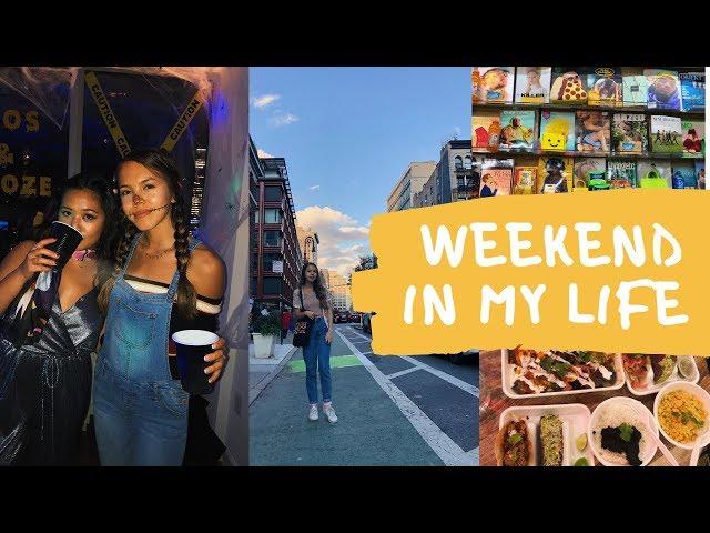 HALLOWEEKEND, GROCERY HAUL, & THRIFTING | NYC College Student Vlog