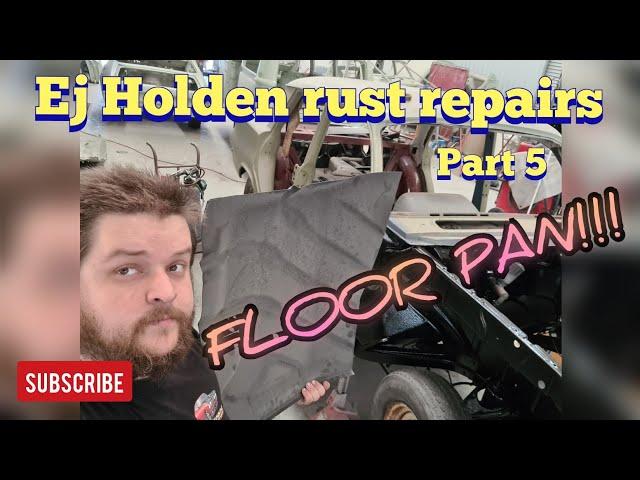 Ej Holden rust repairs part 5 Floor pan!!