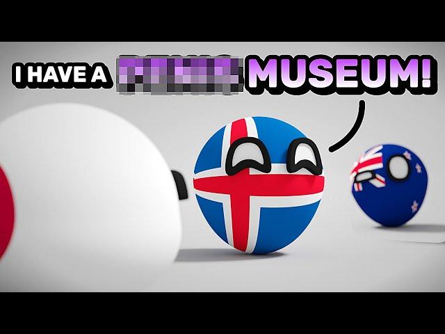 COUNTRIES COMPARE WEIRD ATTRACTIONS | Countryballs Animation