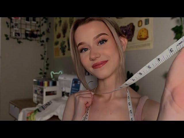 ASMR Tailor Roleplay (Measuring You, Fabric Sounds)