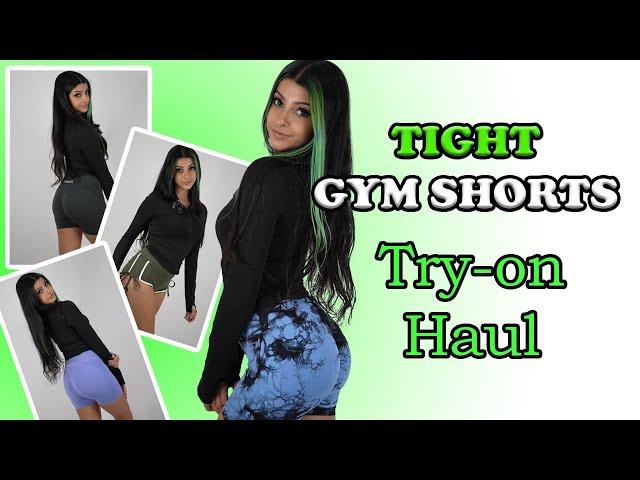 [4K] GYM SHORTS Try-On Haul