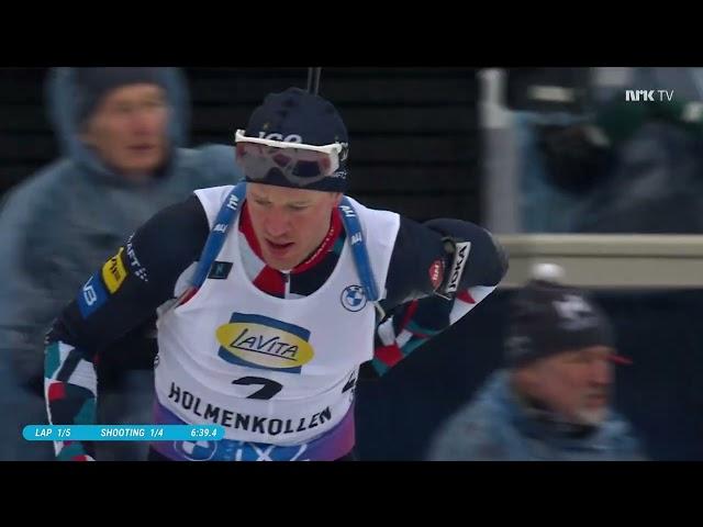 Biathlon World Cup February 2024 - Holmenkollen - Mass Start Men (Norwegian commentary)