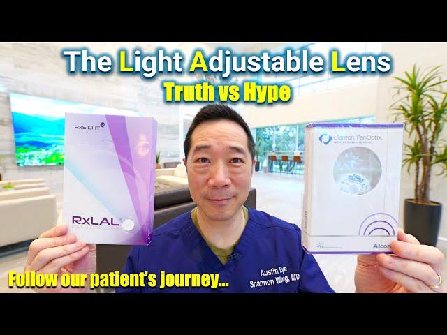 Light Adjustable Lens (LAL). Truth v Hype. Patient & surgeon perspective.  PanOptix/LAL combination.