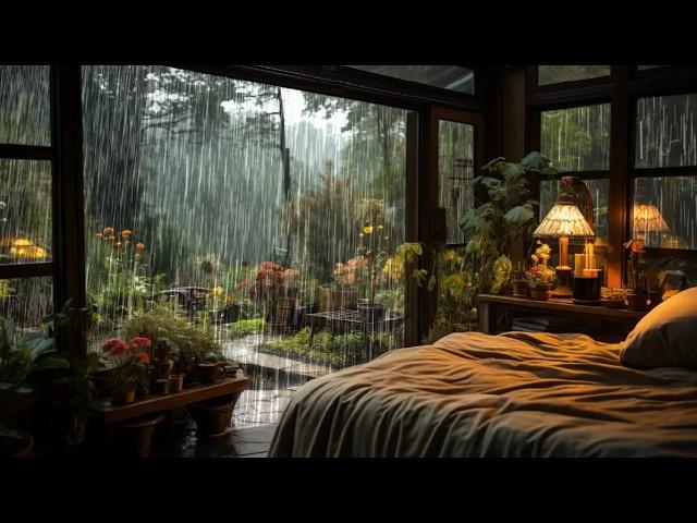 【2M】 SOOTHING RAIN SOUND at the forest make you sleep well | Goodbye insomnia with Rain