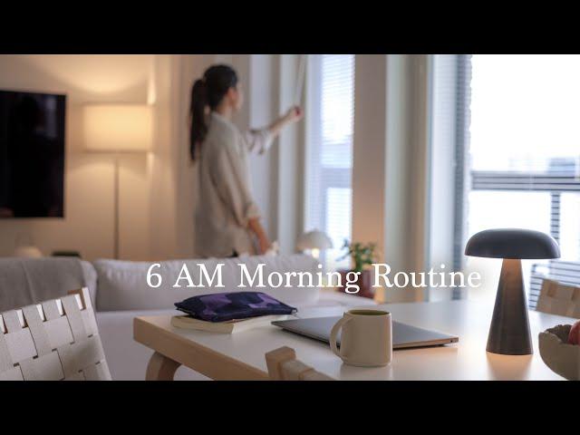 6 AM Morning Routine I Calm and productive morning with coffee & delicious breakfast I slow living