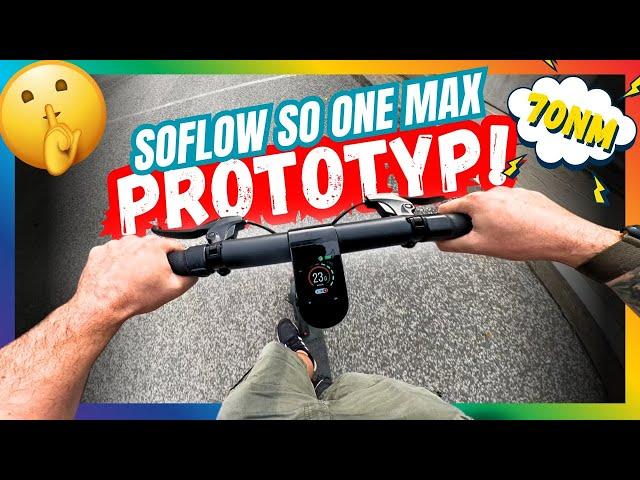  SoFlow SO One Max Prototyp: 70Nm Power – Der eScooter, der ALLES wegzieht?! 