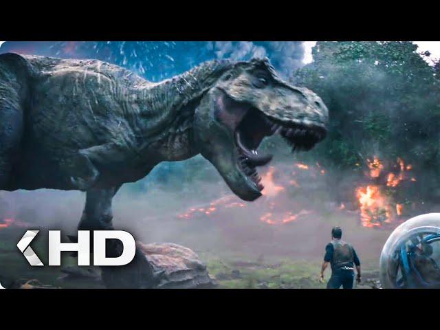 Running from the Volcano Explosion Scene - Jurassic World 2 (2018)