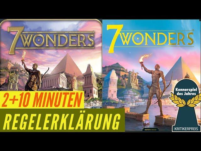 7 Wonders Regeln Anleitung Erklärung Kartenspiel - Kennerspiel 2011