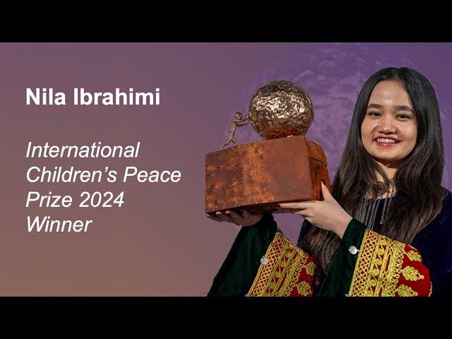 Nila Ibrahimi's Speech | International Children's Peace Prize Winner 2024 | Amsterdam | KidsRights