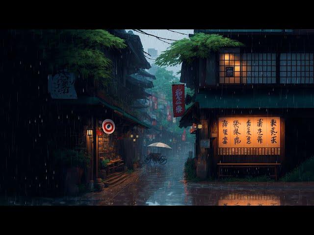 RAINING IN ＯＳＡＫＡ ️ Rain Lofi Songs To Make You Escape From Reality ️ Night Lofi Playlist