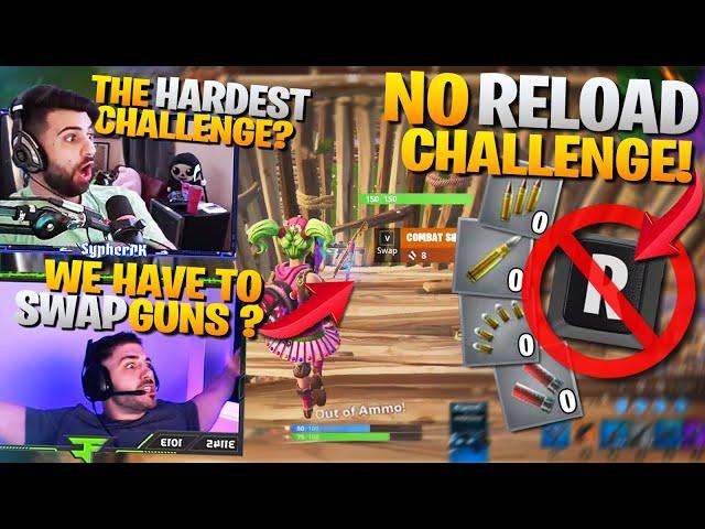 *CHALLENGE* NO RELOADING !? ft. Nickmercs (Fortnite Battle Royale - No Reload Challenge)