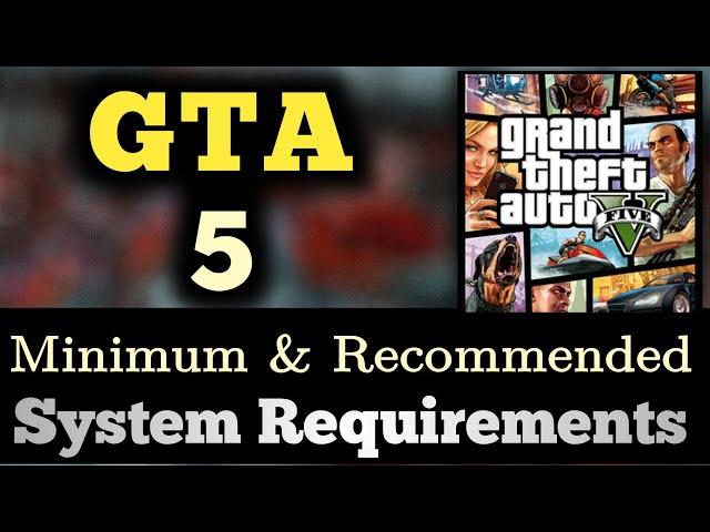 GTA 5 System Requirements PC Hindi | GTA V System Requirements 2022