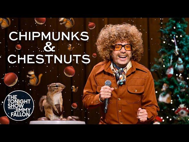 Jimmy Fallon: Chipmunks & Chestnuts | The Tonight Show Starring Jimmy Fallon