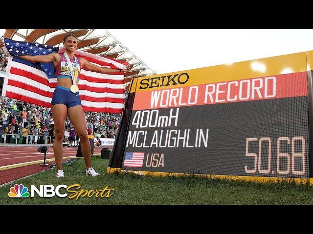 Sydney McLaughlin OBLITERATES her own WORLD RECORD for 400 hurdles World Title | NBC Sports