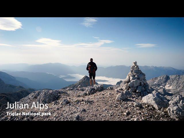 Solo hiking the Julian Alps in the Triglav National Park Slovenia 2021