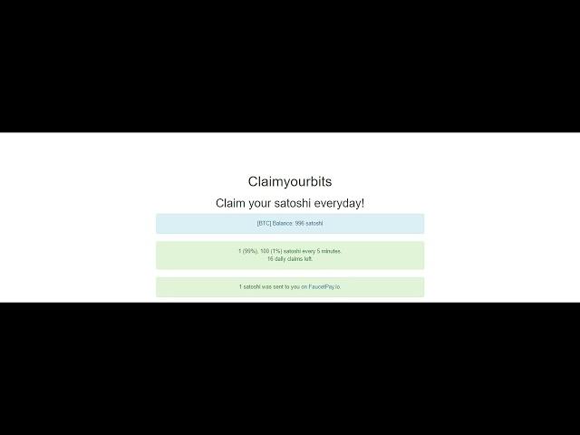 Claim BITCOIN | Earning FREE 1 to 100 BTC Claim Every 5 min FAUCETPAY SATOSHI 2025 | earning website