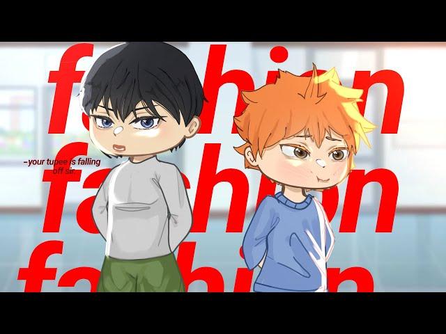 fashion // gacha club // meme// gcm // trend // haikyuu // kagehina (?) //