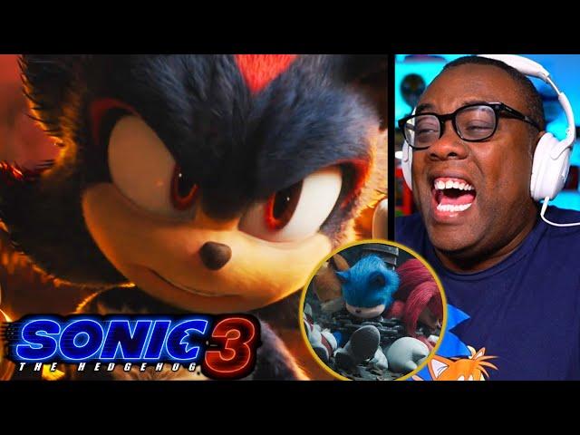 Sonic Movie 3 Trailer 2 REACTION - Sonic the Hedgehog 3 x Shadow