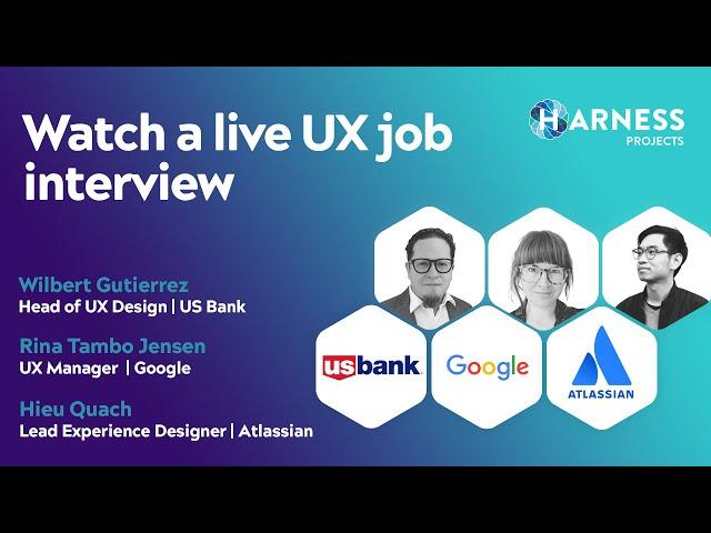 Watch a live UX job interview with panelists from Google, Atlassian & US Bank