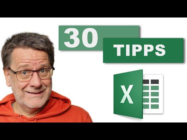 30 Tipps, die Dich zum EXCEL PROFI machen