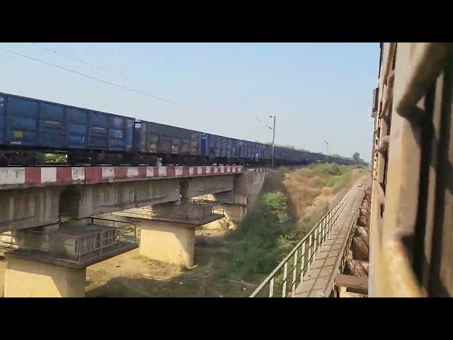 Raipur jn to Bilaspur jn train journey || 12129 Azadhind sf exp #uncuttrainjourney #icftracksound