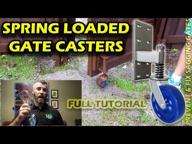 Spring Loaded Gate Wheel | How to Fix your Sagging Gate from CasterHQ