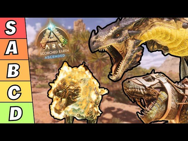 Ranking EVERY Dino in Scorched Earth | Ark Survival Ascended Tier List