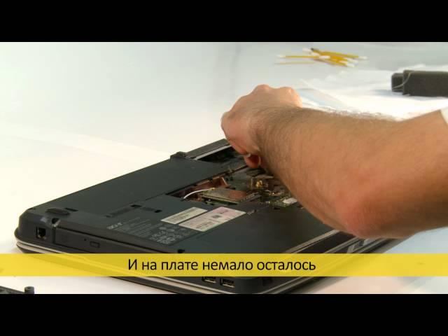 Чистка ноутбука от пыли