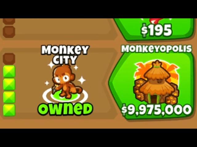 Making a Monkeyopolis So Big It Breaks BTD6!