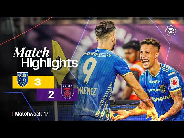 Match Highlights | Kerala Blasters FC 3-2 Odisha FC | MW 17 | ISL 2024-25