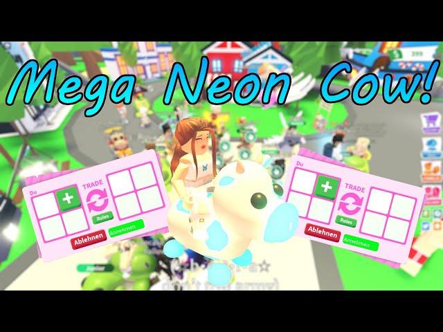 Ich ERTRADE mir eine MEGA NEON COW in Adopt Me! + Verlosung (Deutsch) | RobloxLara